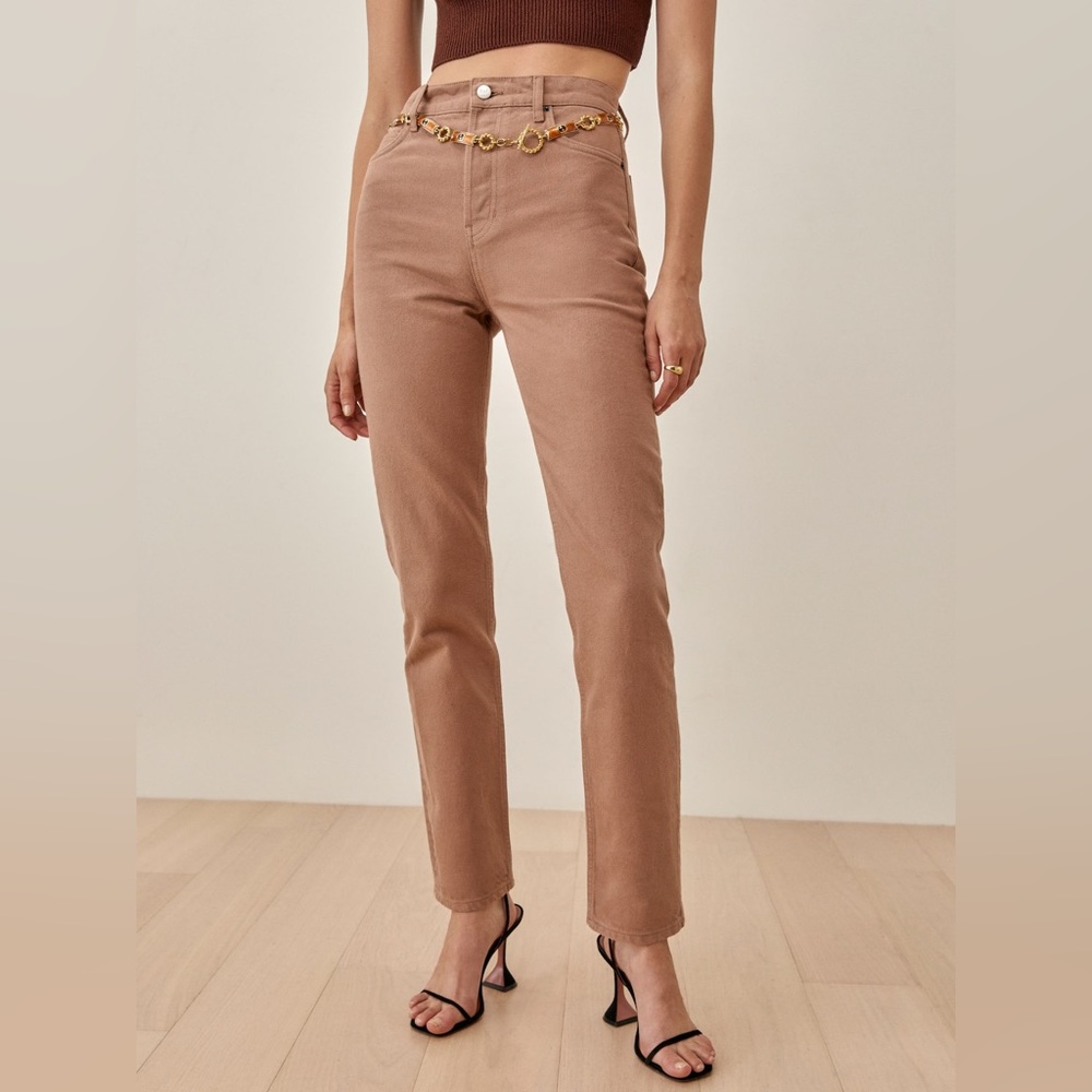 Reformation Cynthia High Rise Straight Jeans